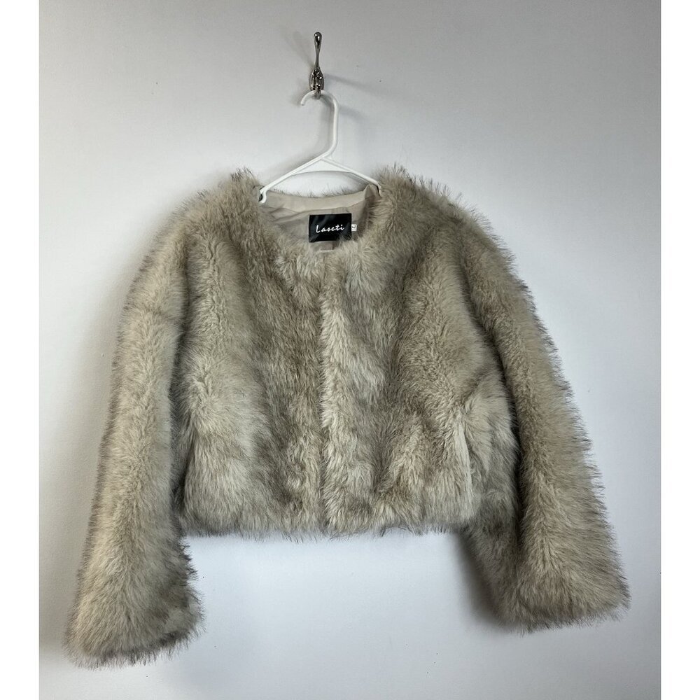 Laseti Faux Fur Crop Jacket L Classy/Sexy/Fun/Statement 🤍